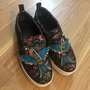 Sam Edelman Platform Sneakers with Jacquard Fabric